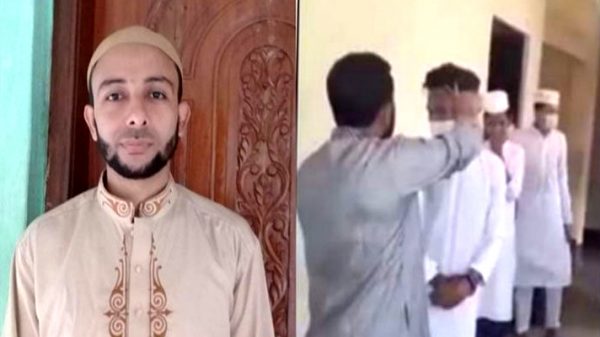 ৬ ছাত্রের চুল কেটে দেওয়া সেই মাদ্রাসা শিক্ষক কারাগারে