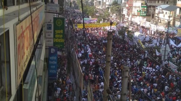 খালেদা জিয়ার মুক্তির দাবিতে বিএনপির সমাবেশ